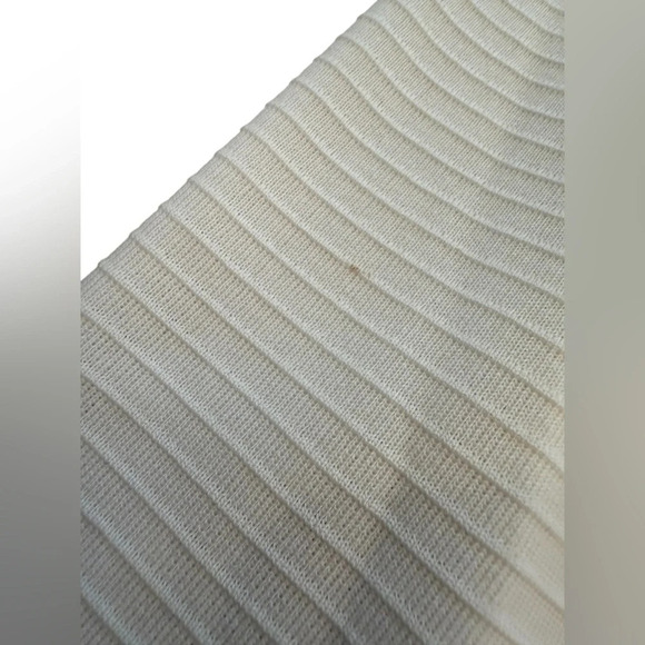 MISOOK White & Black Zip Jacket Cardigan with Brown/Brass Button Detail Size M - Picture 9 of 10